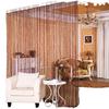 Korean-Style Silver Silk Partition Curtain, 1m X 2m, for Door, Porch, Living Room, or Bedroom.
