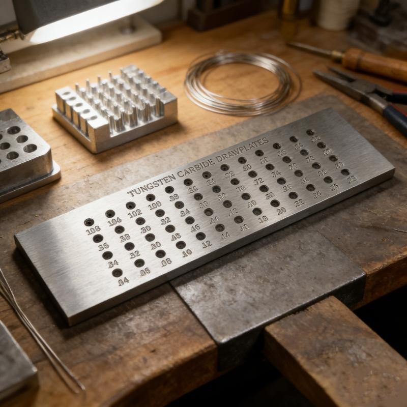 Carbide Wire Drawplate 52 Hole Round Shape 0.04-0.45mm/0.04-0.8mm/0.04-1.6mm Jeweller Draw Plate Crafting Replacement