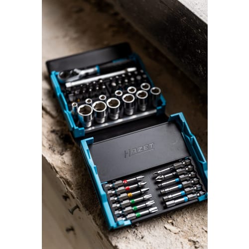 HAZET Bit Ratchet Set 50 Pieces Hazet Blue Drive Angle 6.35mm (1/4") [Regular Japanese Import Product] 2200SC-2