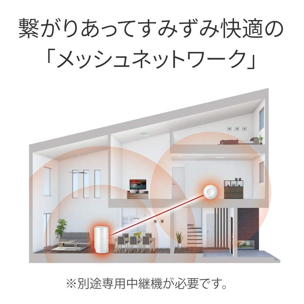 BUFFALO WiFi Wireless LAN AirStation connect main unit WRM-D2133HP 11ac ac2200 1733+400Mbps dual band with unique mesh function 2LDK 15 units [iPhone8