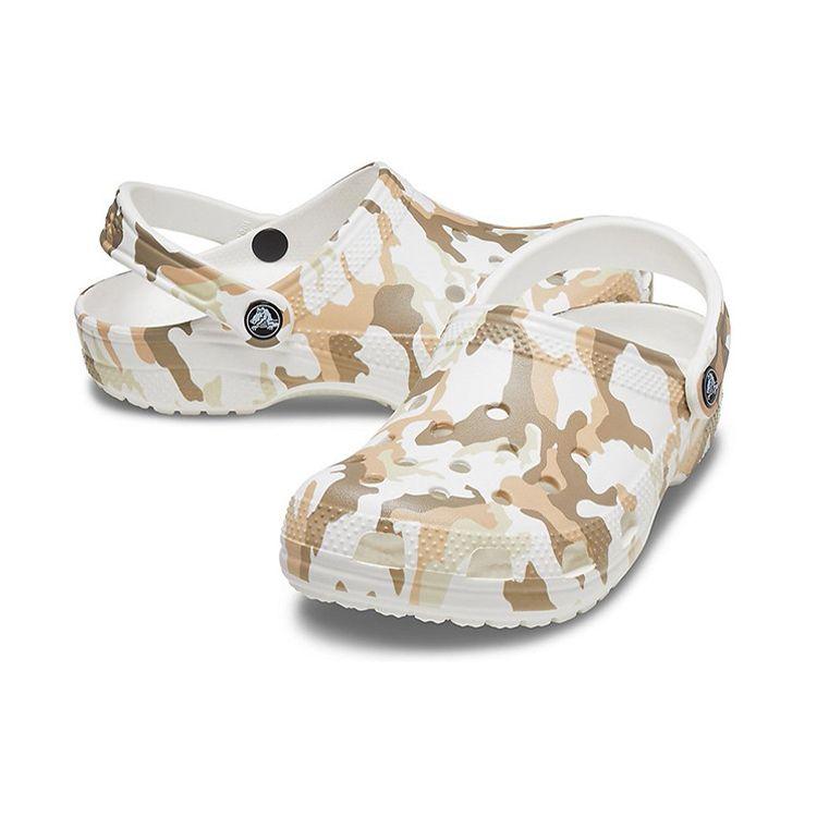 Crocs Classic Printed Camo Clog Unisex White Multi 206454-94S