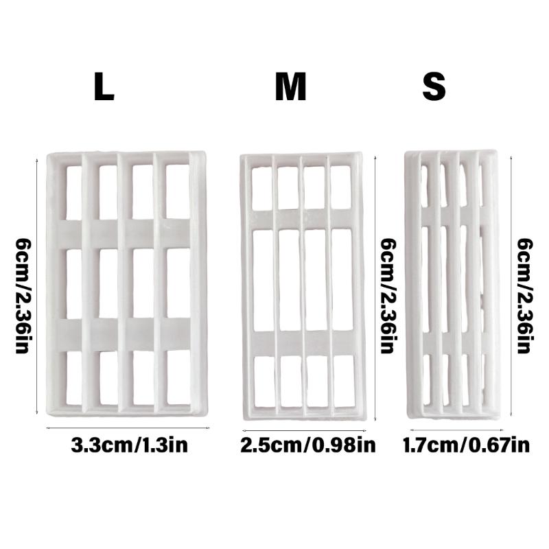 3Pcs Geometric Clay Earring Cutter Gridded Clay Cutter for Earrings Making, Clay Earring Cutter Tool for Jewelry Making