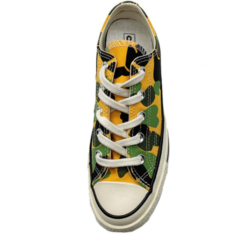 Converse Chuck Taylor All Star 1970s Round-toe Lace-up Low-Top Espadrilles Unisex Yellow-Green