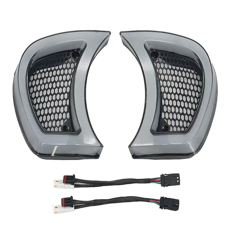 Motorcycle Tracer Headlight Vent Accent LED Indicator Lights For Harley Road Glide 2015 2016 2017 2018