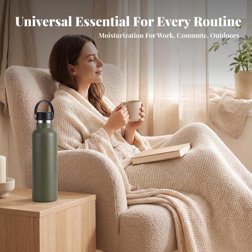 Insulated Water Bottle with Loop Cap Safe Materials for Gym
