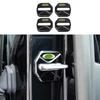 Black Steel Door Lock Protection Cover Trim 4PCS For Ford Edge 2015-
