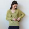 Women S Ribbed Round Knit Cardigan C8 Kk6md4140