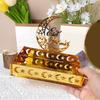 Acrylic Ramadan Food Tray Eid Dessert Fruit Plate Ramadan Decoration Islamic Muslim Festival Decor Gold Color Jewelry