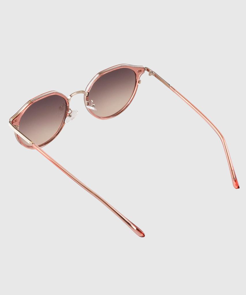Tuditeo Lun Round Combination Nylon Lens Uv Protection Sunglasses C4 Light Pink