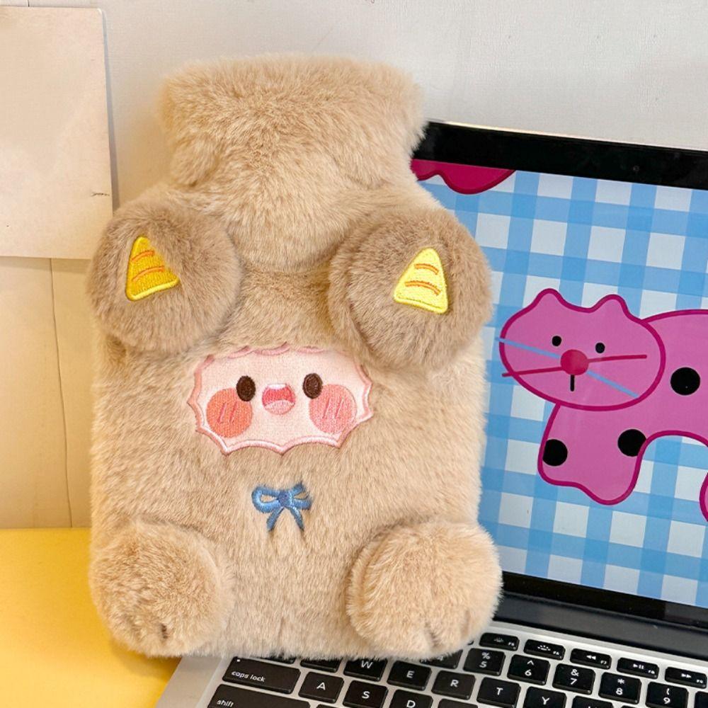 Cartoon Warm Water Bag Lamb Pattern Water-filling Bottle Soft Hot Water Bottles  Gifts