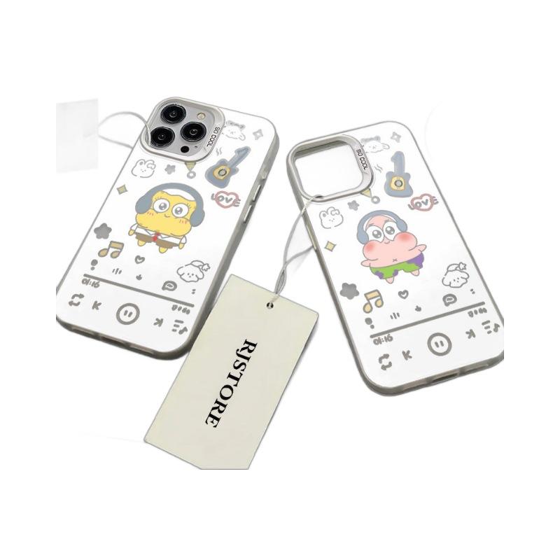 Applicable iPhone11pro mobile phone case Apple 11promax premium cartoon 11 SpongeBob SquarePants couple Huawei