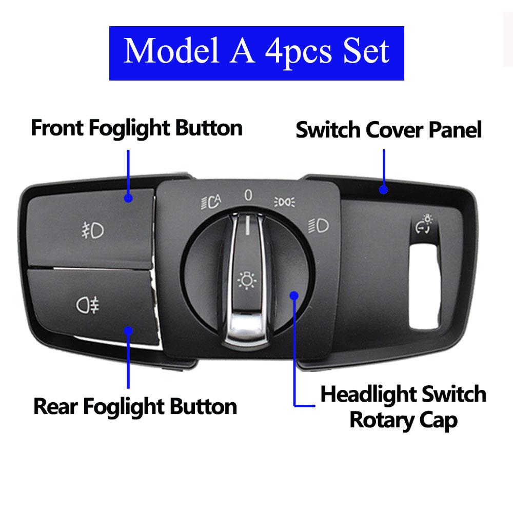 LHD RHD HeadLamp Rotary Foglight Cap Button Headlight Switch Cover Panel For BMW 1 2 3 4 X1 X2 Series F20 F45 F30 F31 F48