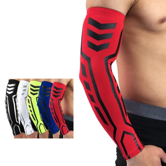 Outdoor Sport Basketball Running Soft Elastic Protective Arm Guard Sleeve Wrap
