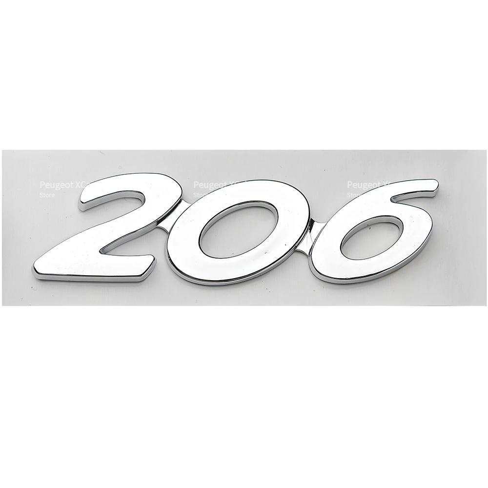 akpsw6 3D ABS Rear Trunk Emblem Badge Number Sticker for Peugeot 206 207 301 307 308 408 508 Car Accessories Comes with Back Glue
