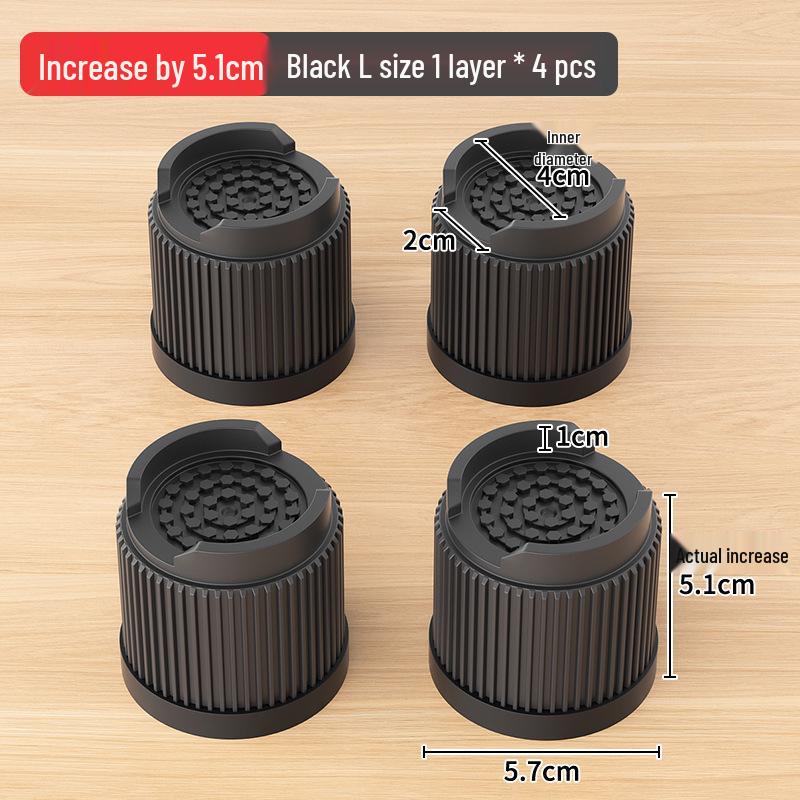 Non-Slip Furniture Heightening Pads for Table, Sofa, Coffee Table, TV Cabinet - Shockproof Leg Risers