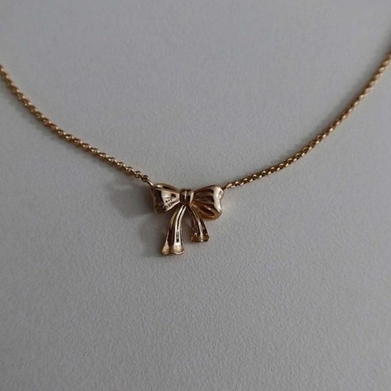 

MIDNIGHT MOMENT ribbon necklace - gold gold