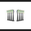 Compatible Philips Sonicare DiamondClean Replacement Regular Brushes, (8 Brushes, Black)