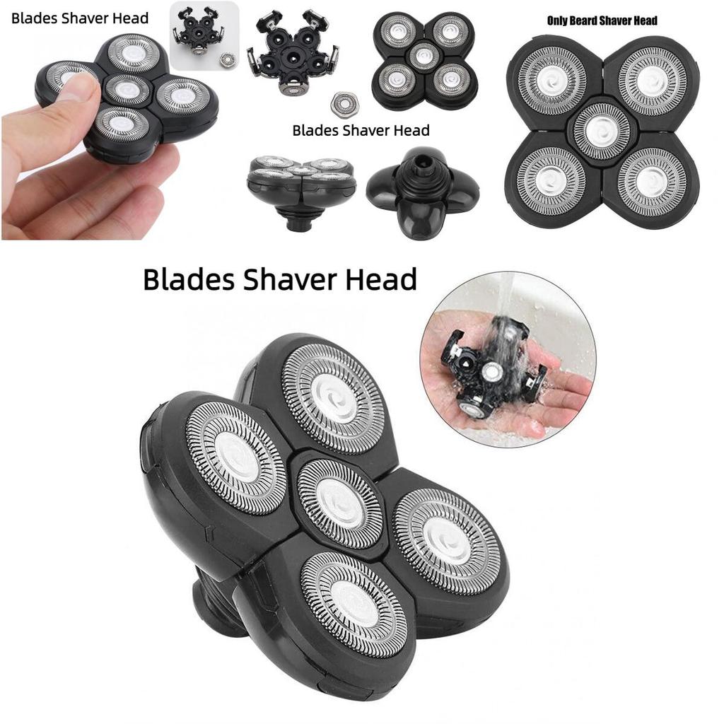 Intelligent Floating Shaver Head With 5 Blades Detachable And Washable Shaving Razor Replacement