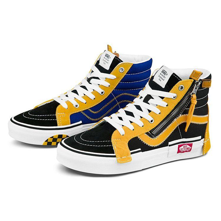 Vans Sk8 hi Reissue Cap Skate Shoes Black/Yellow VN0A3WM15FG