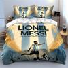 Set Biancheria da Letto Lionel Messi Copripiumino Federe (1 * Copripiumino 2 * Federe, senza piumino)