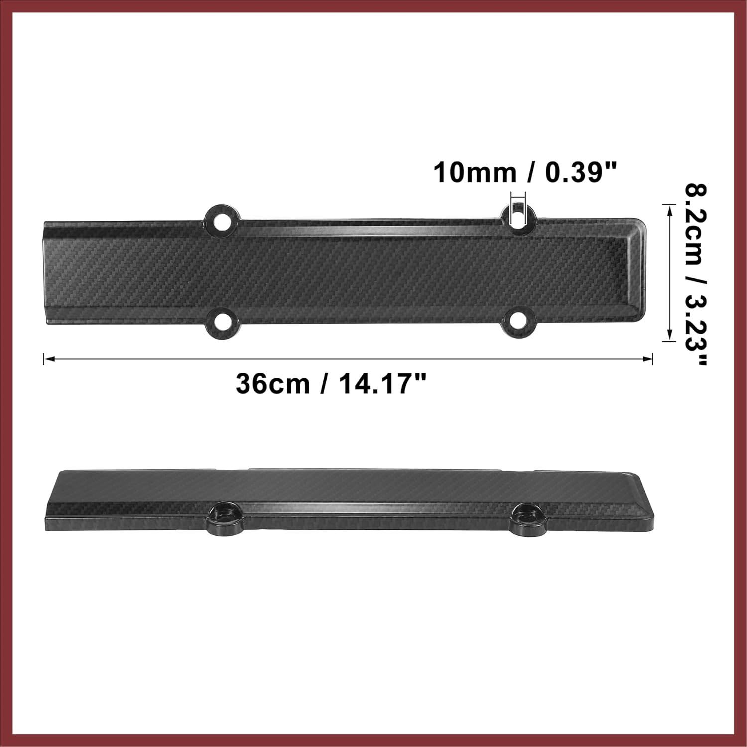 Black Engine Valve Spark Plug Cover Carbon Fiber Pattern for Honda Civic 1999-2000 for B16 B18 Engine for VTEC Replace Parts