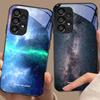 Weltraumlandschaft Bonus Für Samsung Galaxy S10 S20 Plus S21 FE S22 S23 S24 FE S25 Ultra Schwarz Gehärtetes Glas Handyhülle Hartschale