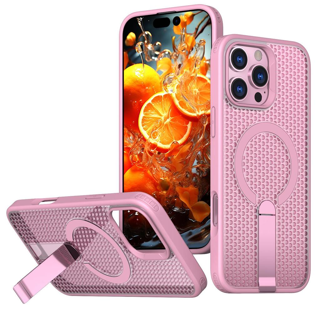 iPhone 17 Pro Max Cellular Heat Dissipation Protective Case with Magnetic Car Stand