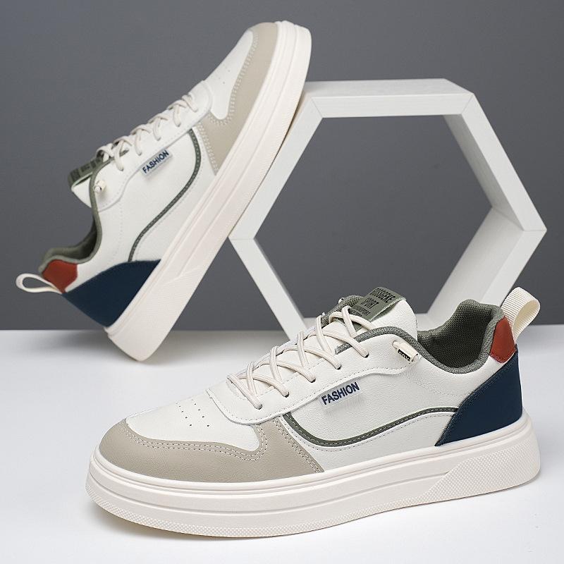 

Little white shoes 2025 autumn new popular one-pedal board shoes versatile non-slip breathable trend sports and leisure shoes men 44