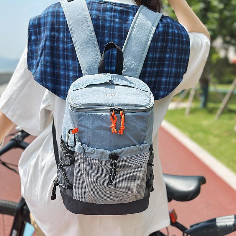 Schoolbag Lightweight Backpack Outdoor Lightweight Mountaineering Bag Travel Riding Small Backpack High Value Versatile Niche Leisure Bag