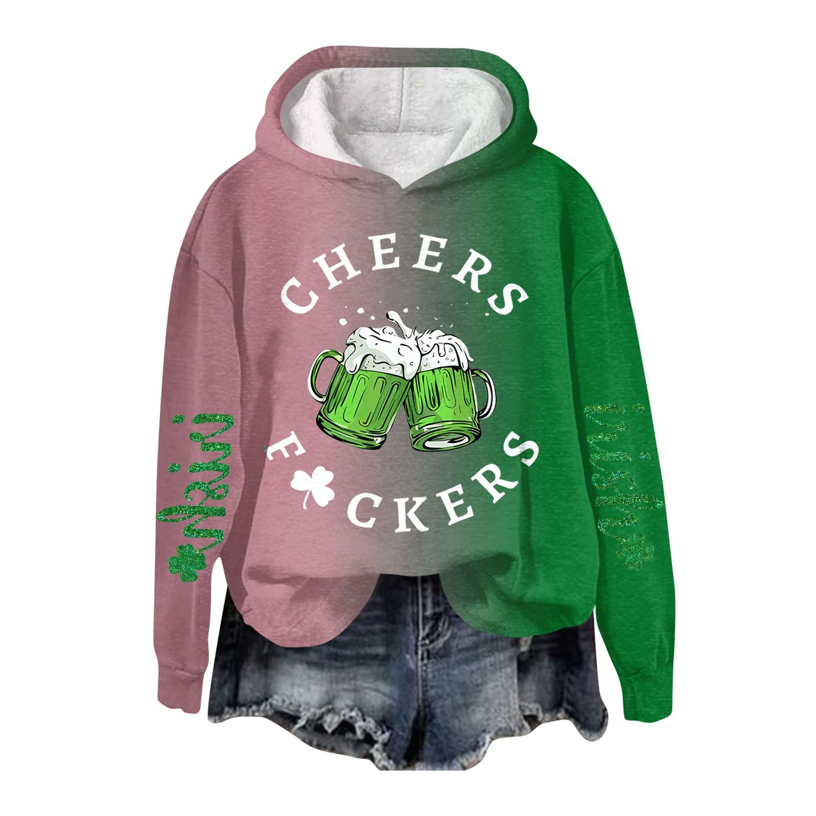 

Женская мода повседневная толстовка с узором повседневная толстовка с длинным рукавом с принтом L белый