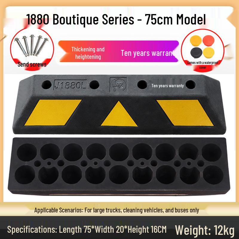 Rubber and Plastic Wheel Stopper for Parking Spaces