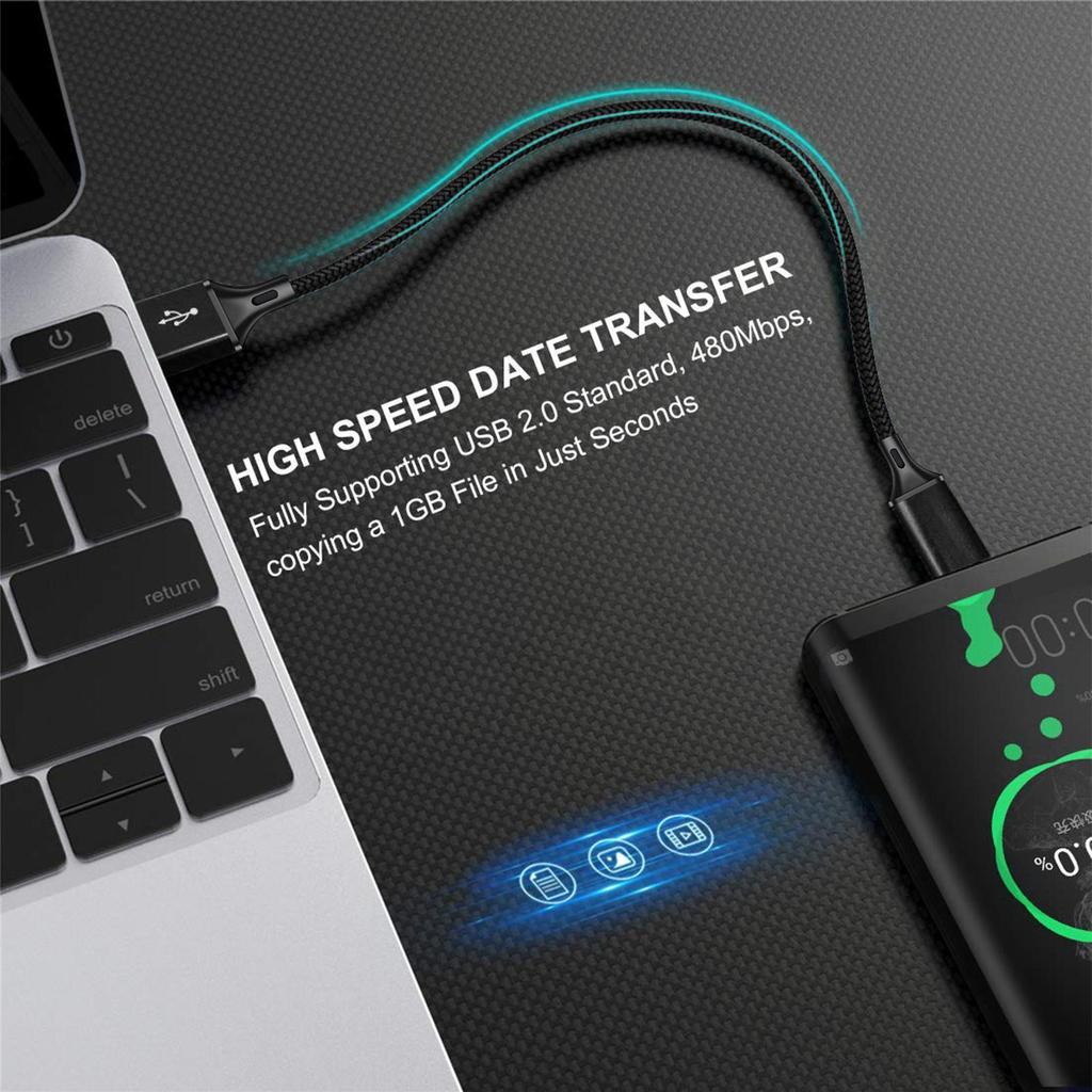 25cm Portable Ultra Short USB Fast Charging Cable For Power Bank MP3 MP4 CameraiPhoneXiaomiOneplus Phone Type C MicroCord
