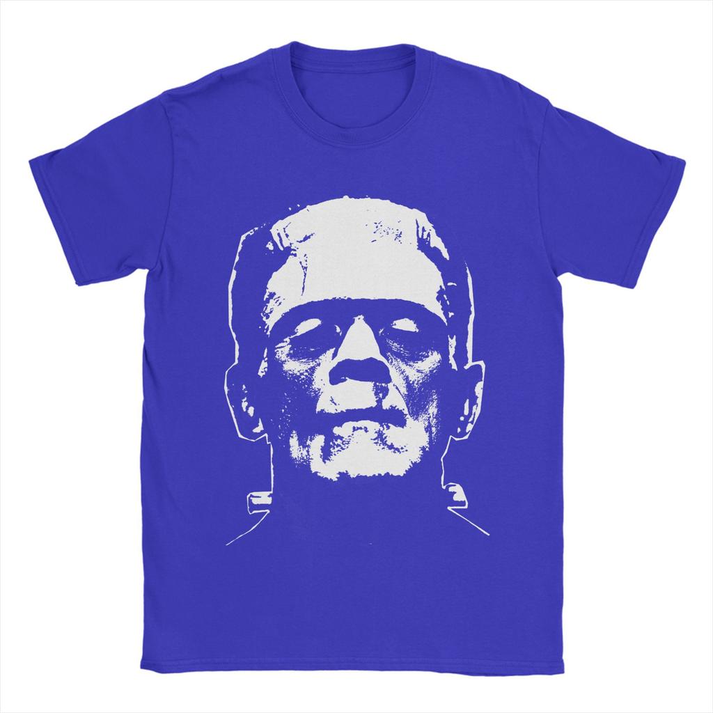 Frankenstein T-Shirts Horror Halloween Monster Novelty Cotton Tees Round Neck Short Sleeve T Shirts New Arrival Clothes