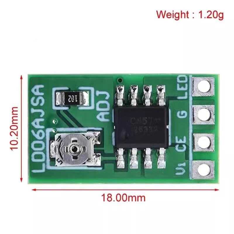 DC 3.3V 3.7V 5V LED Driver 30-1500MA Constant Current Adjustable Module PWM Control Board for USB LED flashlight 18650 Li-ion