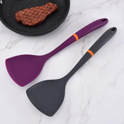 High-Temperature Resistant Food-Grade Silicone Spatula, Non-Stick Frying Kitchen Tool with Integrated Handle
