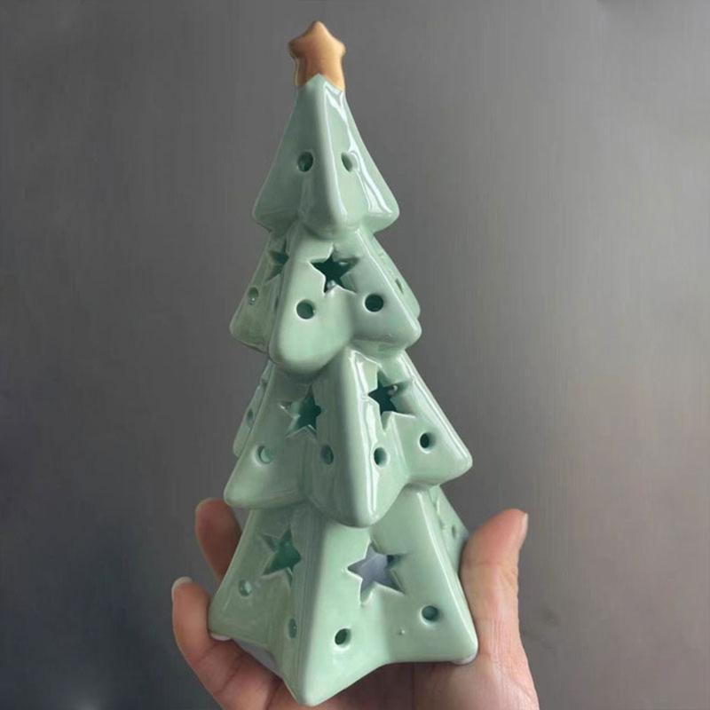 Durable Ceramic Star Ornament Delicate Ceramic Star Christmas Tree Decoration for Enhancing Holiday Accent