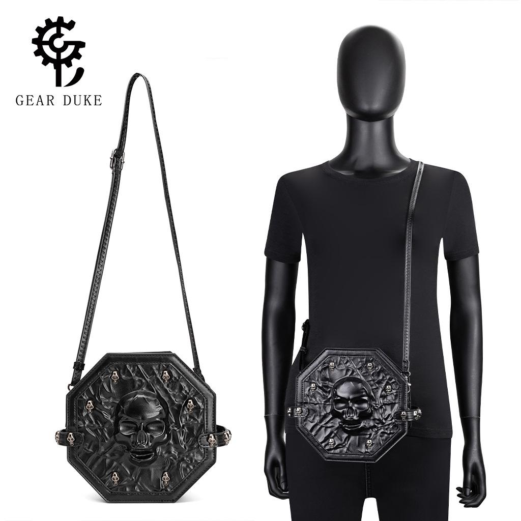 Banquet Gothic Messenger Bag Halloween Niche Dark Embossed Banquet Ladies Shoulder Bag