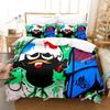 Anime Cute Calimero Bedding Set Printed single Comforter Quilt Bed Cover Duvet Cover Pillow Case 3 Pieces Sets Kids Adult Size