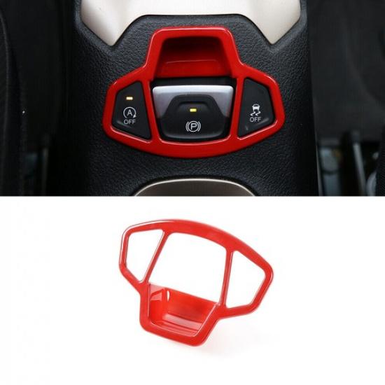 Car Console Electronic Handbrake Switch 1PCS For Jeep Renegade 2016+ Bright Red