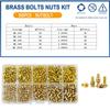 M2 M2.5 M3 M4 M5 Metric Threaded Insert Brass Nuts Bolts Set Countersunk Head Screw Hot Melt Heating Knurled Injection Nut Kits