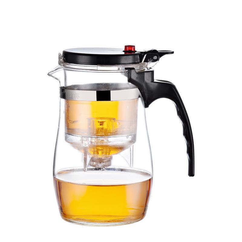 Elegant High-Temperature Resistant Glass Teapot with Lid and Tea Filter for Brewing Floral Teas