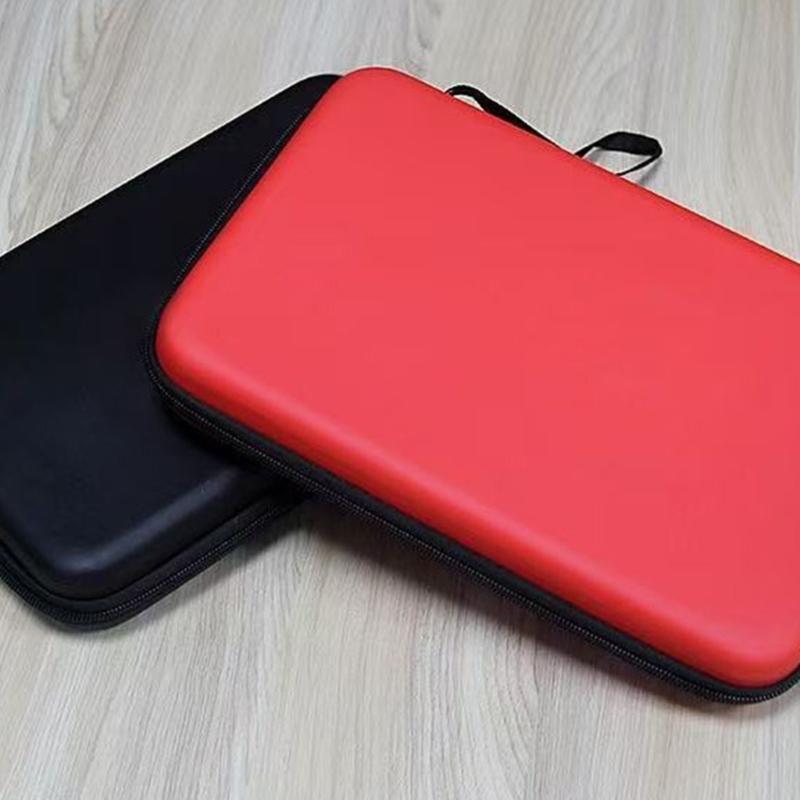 Square Pingpong Paddle Storage Bag Zippers Handbag Hard Shell Table Tennis Rackets Bag Tennis Table Accessory Organizers