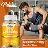 Acetyl-L-Carnitin-Kapseln unterstützen die natürliche Energie, liefern Nahrungsergänzung beim Sport, sind glutenfrei, vegan und für Erwachsene geeignet.