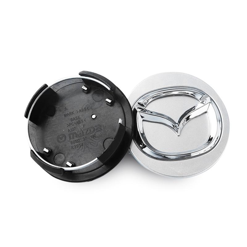 4 pezzi 56mm Coprimozzo Centrale Ruota Auto Emblema Decalcomania Adesivo Ruota Per Mazda 3 6 Atenza Axela Demio CX3 CX5 MP MS RX8 Articoli Auto