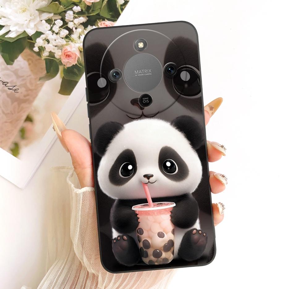 For Honor Magic 8 Lite Case Honor X9d MTN-NX1 Cute Dog Panda Cartoon Cover Silicone Case For Honor X70 X 70 HonorX9d Soft Fundas