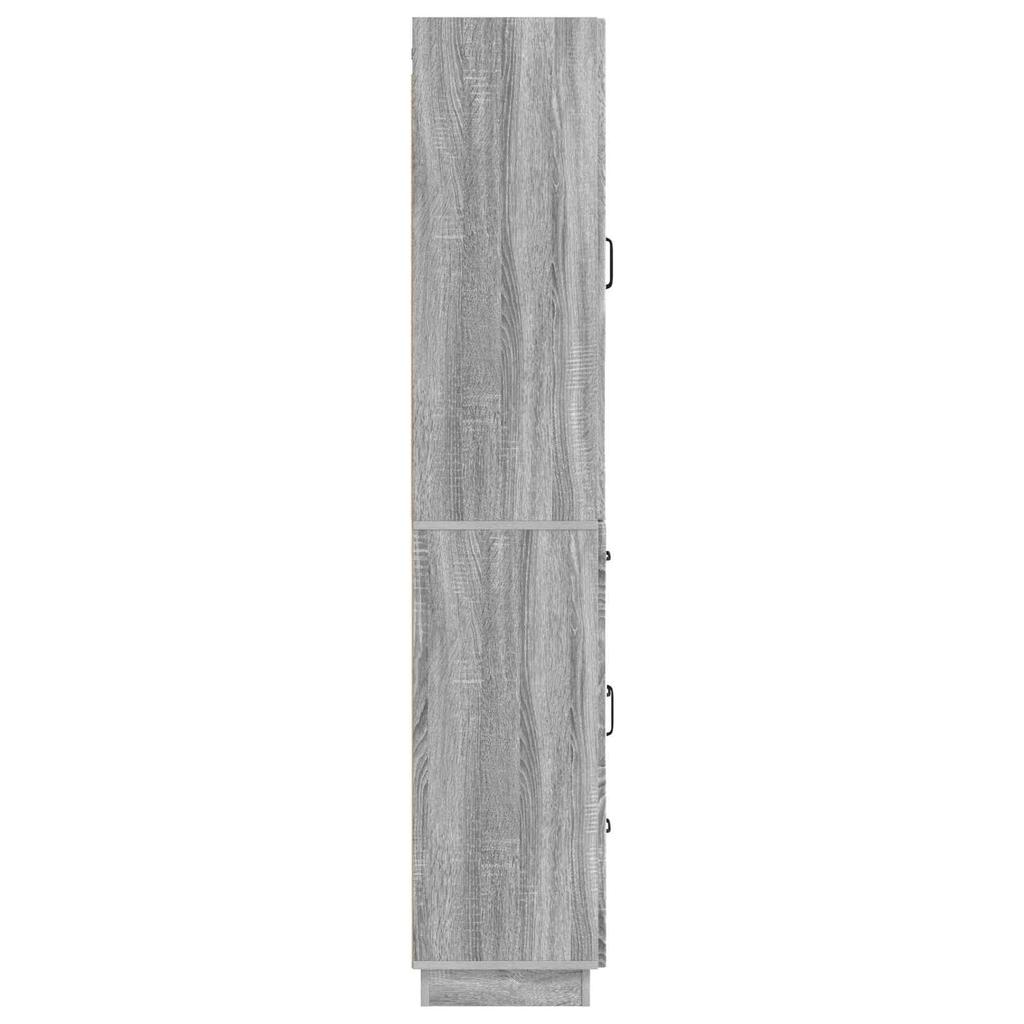 Cabinet Set 2 Pcs Grey Sonoma Particleboard