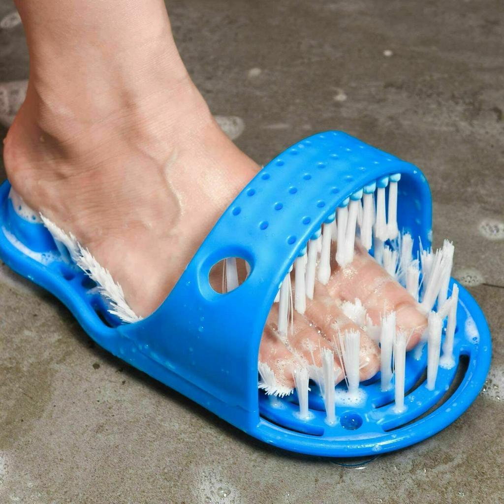 1PCS Shower Foot Scrubber Massager Cleaner  Spa Exfoliating Washer Wash Foot Repair Slippers Bathroom Foot Brushes Remove Dead Skin