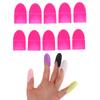 10Pcs/Set Silicone Nail Art Soak Off Cap Clip Uv Gel Polish Remover Wrap Tool