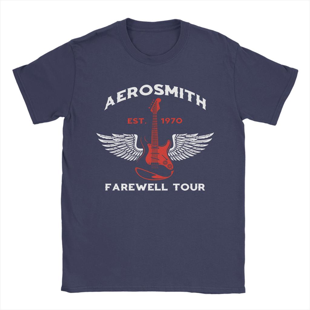 Aerosmith Tour T-Shirt Herren Lustiges 100% Baumwolle T-Shirt Rundhals Kurzarm T-Shirt Geburtstagsgeschenk Kleidung