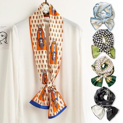 18 Damen Gemusterte Seide Frühling/Herbst Rechteckige Schals